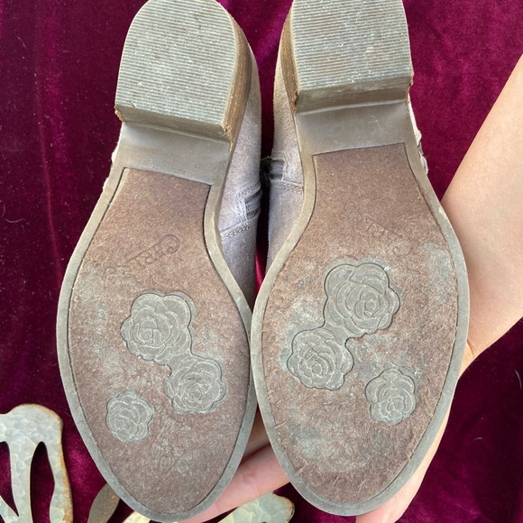 Grey/taupe Carlos Ankle Boots Sz 8 - Picture 5 of 5